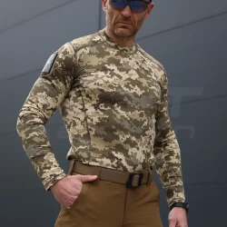 Лонгслив футболка длинный рукав тактическая Джерси и стрейч пиксель ВСУ