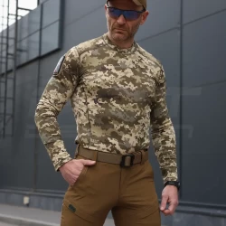 Лонгслив футболка длинный рукав тактическая Джерси и стрейч пиксель ВСУ