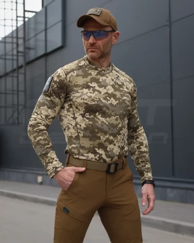 Лонгслів футболка довгий рукав тактична Джерсі і стрейч піксель ЗСУ 44 44