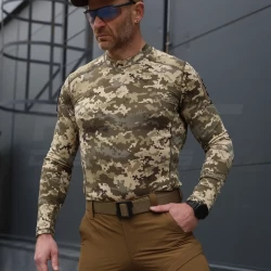 Лонгслив футболка длинный рукав тактическая Джерси и стрейч пиксель ВСУ