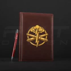 Блокнот-дневник Артиллерия ВСУ бордовый с нанесением А5