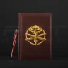 Блокнот-щоденник Артилерія ЗСУ бордовий з нанесенням А5 14,8 х21 см 14,8 х21 см