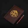 Блокнот-щоденник Артилерія ЗСУ бордовий з нанесенням А5 14,8 х21 см 14,8 х21 см