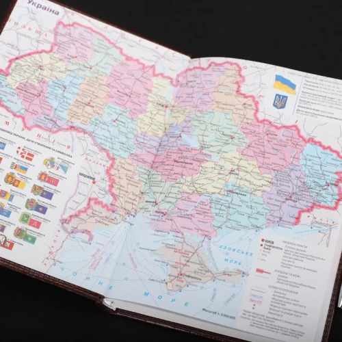 Блокнот-щоденник Артилерія ЗСУ бордовий з нанесенням А5 14,8 х21 см 14,8 х21 см