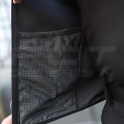 Кофта фліс соти Гексагон на блискавці Темно-сіра