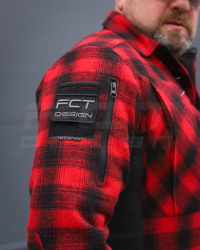 Тактична мілітарі Сорочка FCT зимова утеплена в клітинку Червона фліс підкладка (49 номер) 40-42/3 40-42/3