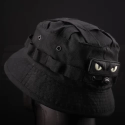 Панама тактическая рип-стоп с регулятором велкро черная