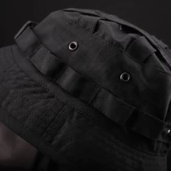 Панама тактическая рип-стоп с регулятором велкро черная