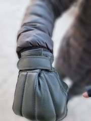 Рукавички тактичні шкіряні хакі