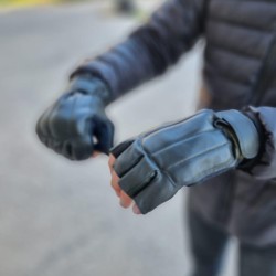 Рукавички тактичні шкіряні хакі