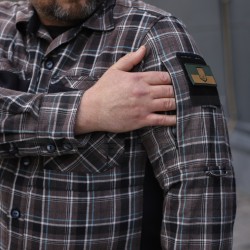 Тактична мілітарі Сорочка FCT Blackbeard літня в клітинку Коричнева (2 номер)