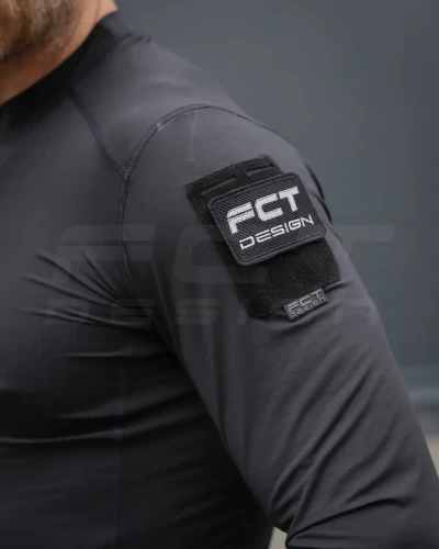 Лонгслів футболка довгий рукав тактична Джерсі стрейч чорний 44 44
