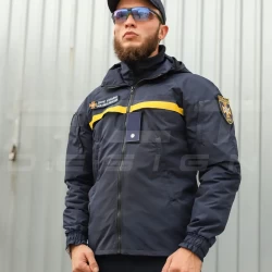 Куртка Ветровка Патрол для ГСЧС на сетке синяя