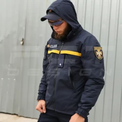 Куртка Ветровка Патрол для ГСЧС на сетке синяя