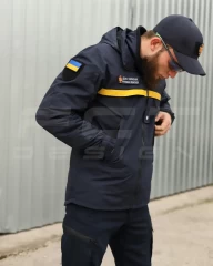 Куртка Вітровка Патрол для ДСНС на сітці синя