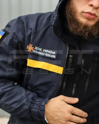 Куртка Вітровка Патрол для ДСНС на сітці синя 40-42/3 40-42/3