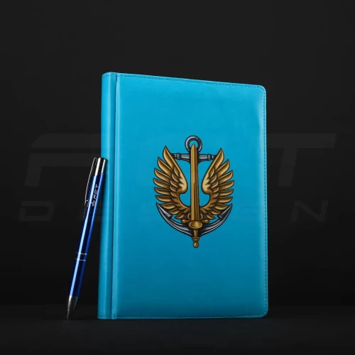 Блокнот щоденник Морська піхота з нанесенням А5 морська хвиля