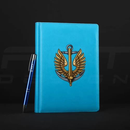 Блокнот щоденник Морська піхота з нанесенням А5 морська хвиля