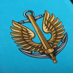 Блокнот щоденник Морська піхота з нанесенням А5 морська хвиля