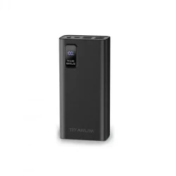 Повербанк TITANUM 728S 30000mAh 22.5W Чорний PD22.5 W + QC3.0