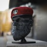 Берет капля в сборе красный с пришитой кокардой Полиции Специального Назначения 56