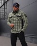 Тактическая милитари Рубашка FCT Blackbeard летняя в клетку Зелено-белая (20 номер) 40-42/3