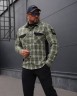 Тактическая милитари Рубашка FCT Blackbeard летняя в клетку Зелено-белая (20 номер) 40-42/3