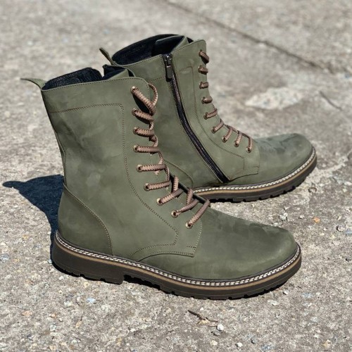 Берці тактичні літні Гулівер нубук хакі (розмір 46-49) 46 46