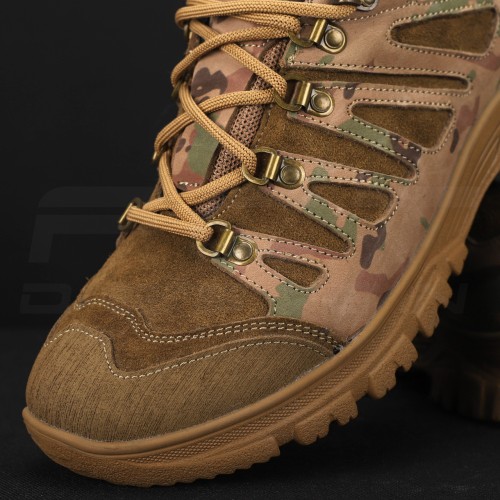 Кроссовки женские тактические зимние Викинг кожа Crazy Horse мех Мультикам 36