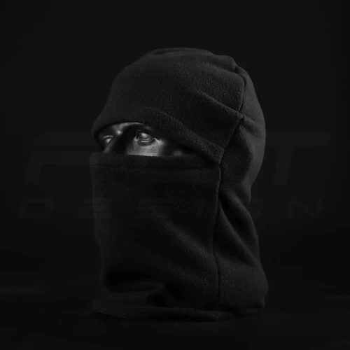 Шапка маска балаклава фліс чорна