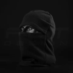 Шапка маска балаклава фліс чорна