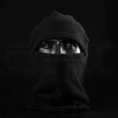 Шапка маска балаклава фліс чорна