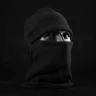 Шапка маска балаклава фліс чорна