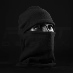 Шапка маска балаклава фліс чорна