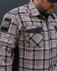 Тактична мілітарі Сорочка FCT Blackbeard літня в клітинку Тан (3 номер)