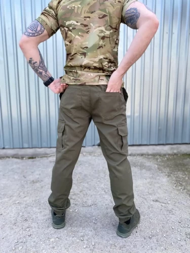 Штани літні Джоггер тактичні хакі (тільки 48р.) 48 48
