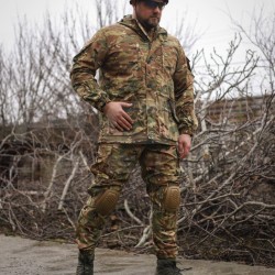 Костюм Гірка 5 тактичний демісезонний з налокітниками та наколінниками мультикам