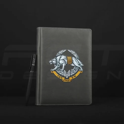 Блокнот-щоденник ССО з нанесенням А5 сірий 14,8х21 см 14,8х21 см