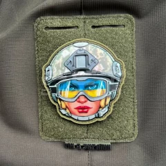 Шеврон/патч гумовий ПВХ Жінка-воїн