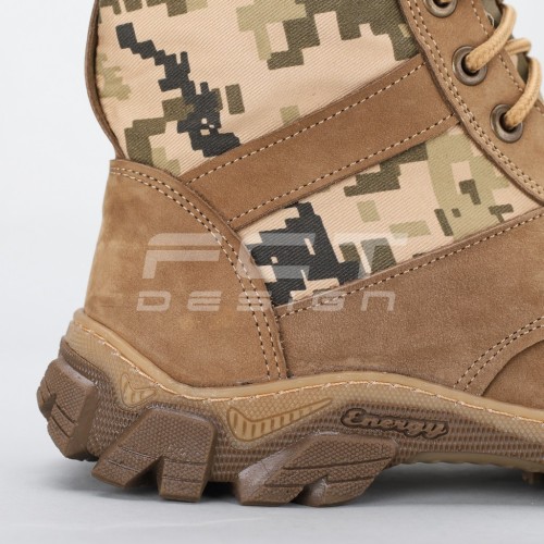 Берці тактичні літні Енерджі нубук з вставками піксель ЗСУ 36 36