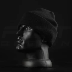 Шапка спорт чорна в'язана