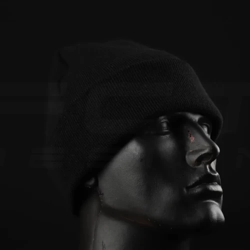 Шапка спорт чорна в'язана 56 56