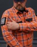 Тактическая милитари Рубашка FCT Blackbeard летняя в клетку Оранжевая (4 номер) 40-42/3
