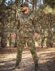 Костюм Гірка 5 зимовий камуфляж з налокітниками та наколінниками мультикам