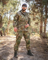 Костюм Гірка 5 зимовий камуфляж з налокітниками та наколінниками мультикам