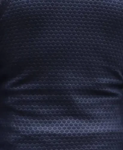 Тканина фліс Гексагон соти синій