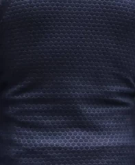 Тканина фліс Гексагон соти синій