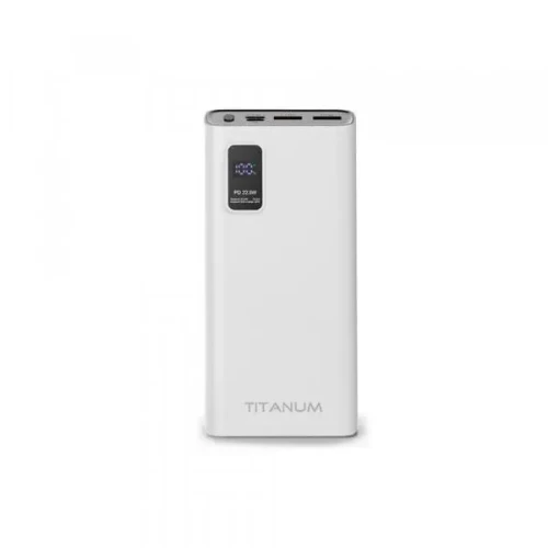 Повербанк Titanum 727S білий 20000 mAh 22.5W