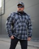 Тактическая милитари Рубашка FCT демисезон утепленная в клетку Синяя (3 номер)  40-42/3
