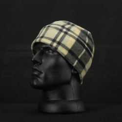 Шапка флісова зелено-чорна-біла (45 номер)